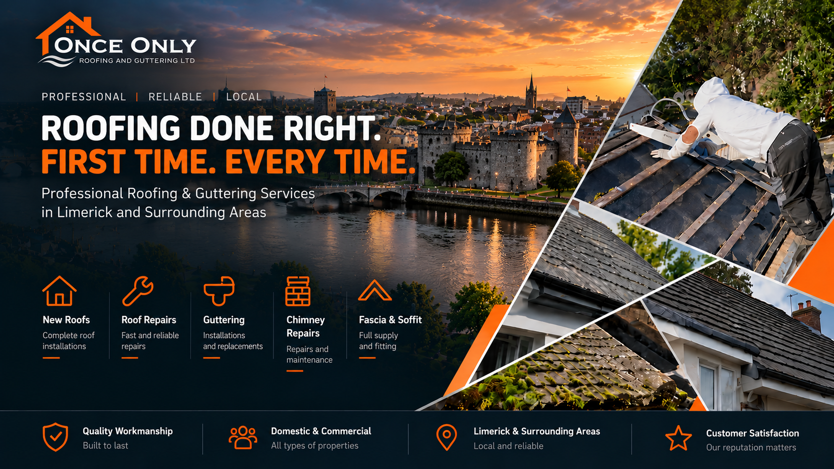 Once Only Roofing and Guttering Ltd - Limerick